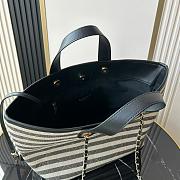 Colestore Chanel Deauville Tote Bag In Black  31x45x28cm - 5