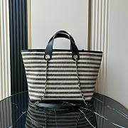 Colestore Chanel Deauville Tote Bag In Black  31x45x28cm - 4