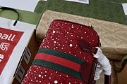 Colestore Gucci Ophidia Crystals Small Boston Bag Rosso Ancora red GG canvas 21x13x11cm - 5