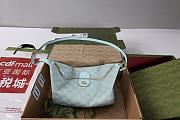 Colestore Gucci Vanity Medium Top Handle Bag Icy Blue GG canvas 27.5x13x14.5cm - 5
