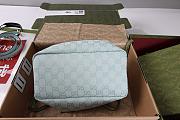 Colestore Gucci Vanity Medium Top Handle Bag Icy Blue GG canvas 27.5x13x14.5cm - 2