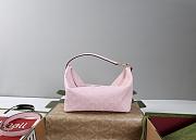 Colestore Gucci Vanity Medium Top Handle Bag Pink GG canvas 27.5x13x14.5cm - 5