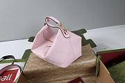 Colestore Gucci Vanity Medium Top Handle Bag Pink GG canvas 27.5x13x14.5cm - 4