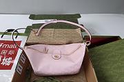 Colestore Gucci Vanity Medium Top Handle Bag Pink GG canvas 27.5x13x14.5cm - 3