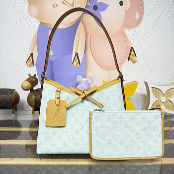 Colestore Louis Vuitton Carryall PM bag in Sky Blue Monogram  29x24x12cm