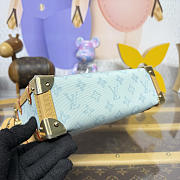 Colestore Louis Vuitton Side Trunk MM Monogram Origine Sky Blue 23.5x8.5x16cm - 6