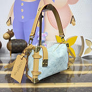 Colestore Louis Vuitton Side Trunk MM Monogram Origine Sky Blue 23.5x8.5x16cm - 5