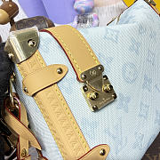 Colestore Louis Vuitton Side Trunk MM Monogram Origine Sky Blue 23.5x8.5x16cm - 2