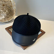 Colestore Prada Veiled Baseball Cap Black - 5