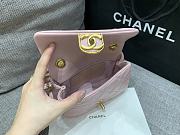Colestore Chanel Flap Bag Powder Pink 9x18x6 cm - 4
