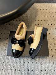 Colestore Chanel Loafers Wool, calfskin, sheepskin & polished calfskin Beige - 4