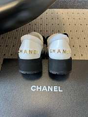 Colestore Chanel Loafers Wool, calfskin, sheepskin & polished calfskin White & Black  - 3
