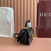 Colestore Gucci Siena Small Top Handle Bag Black 19x13x8.5cm - 6