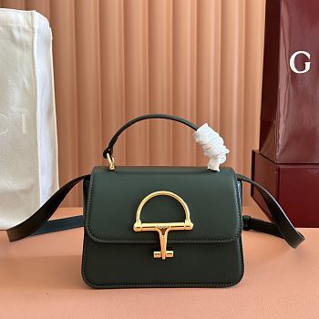 Colestore Gucci Siena Small Top Handle Bag Dark green 19x13x8.5cm
