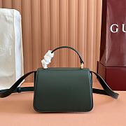 Colestore Gucci Siena Small Top Handle Bag Dark green 19x13x8.5cm - 6