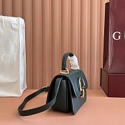 Colestore Gucci Siena Small Top Handle Bag Dark green 19x13x8.5cm - 3