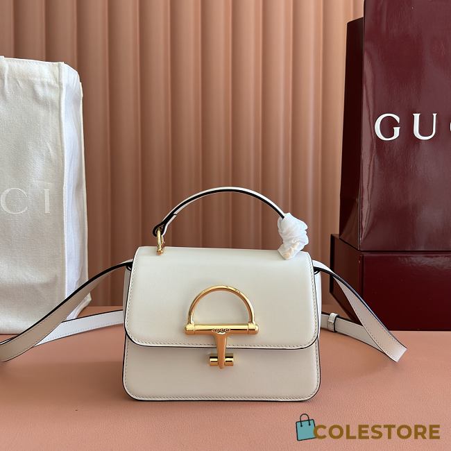 Colestore Gucci Siena Small Top Handle Bag White 19x13x8.5cm - 1