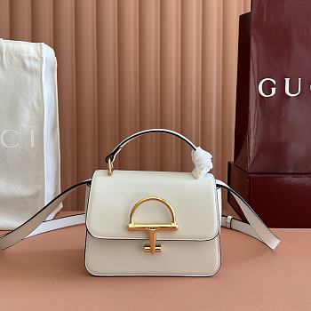 Colestore Gucci Siena Small Top Handle Bag White 19x13x8.5cm
