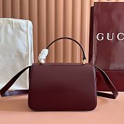 Colestore Gucci Siena Medium Top Handle Bag Rosso Ancora Red 25.5x16x9cm - 3