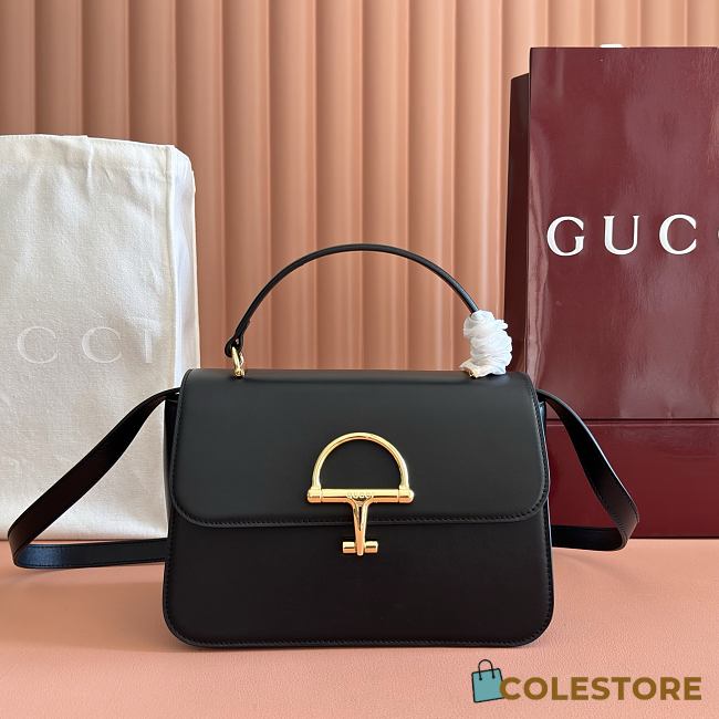Colestore Gucci Siena Medium Top Handle Bag Black 25.5x16x9cm - 1