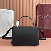 Colestore Gucci Siena Medium Top Handle Bag Black 25.5x16x9cm - 3
