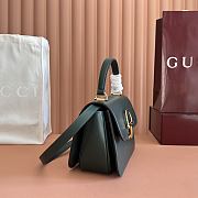 Colestore Gucci Siena Medium Top Handle Bag Dark Green 25.5x16x9cm - 5