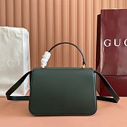 Colestore Gucci Siena Medium Top Handle Bag Dark Green 25.5x16x9cm - 3