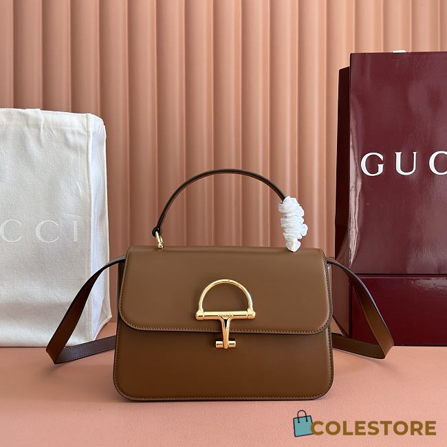Colestore Gucci Siena Medium Top Handle Bag Brown 25.5x16x9cm - 1