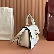 Colestore Gucci Siena Medium Top Handle Bag White 25.5x16x9cm - 6