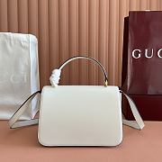 Colestore Gucci Siena Medium Top Handle Bag White 25.5x16x9cm - 4
