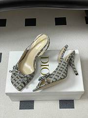 Colestore Dior Bow Slingback Heeled Sandal in Multicolor Fabric - 2