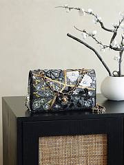Colestore Chanel Classic 11.12 handbag, Satin, sequins, glass pearls & gold 15.5×25.5×6.5cm - 1