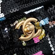 Colestore Chanel Classic 11.12 Handbag, Satin, Sequins, Camellia Edition 15.5×25.5×6.5cm - 2