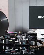 Colestore Chanel Classic 11.12 Handbag, Satin, Sequins, Camellia Edition 15.5×25.5×6.5cm - 5