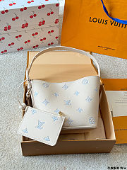 Colestore Louis Vuitton All In BB Bicolour Monogram Empreinte Leather Light Blue 18×19x11cm - 1