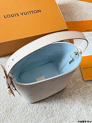 Colestore Louis Vuitton All In BB Bicolour Monogram Empreinte Leather Light Blue 18×19x11cm - 2