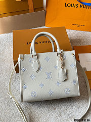 Colestore  Louis Vuitton OnTheGo PM Monogram Empreinte Leather Light Blue 25 x 19 x 11.5 cm - 6