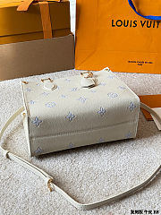 Colestore  Louis Vuitton OnTheGo PM Monogram Empreinte Leather Light Blue 25 x 19 x 11.5 cm - 3