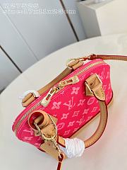 	 Colestore Louis Vuitton Alma BB Monogram Denim Canvas Fuchsia Pink 17 x 11 x 23 cm - 5