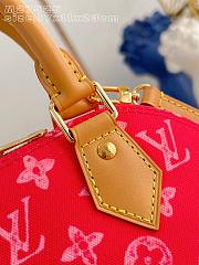 	 Colestore Louis Vuitton Alma BB Monogram Denim Canvas Fuchsia Pink 17 x 11 x 23 cm - 3