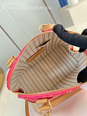 	 Colestore Louis Vuitton Alma BB Monogram Denim Canvas Fuchsia Pink 17 x 11 x 23 cm - 4