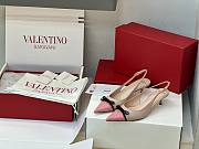 Colestore Valentino Bepointy Slingback Pump In Patent Leather And Kidskin 45mm Pink - 3