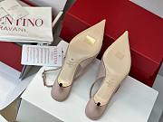 Colestore Valentino Bepointy Slingback Pump In Patent Leather And Kidskin 45mm Pink - 4