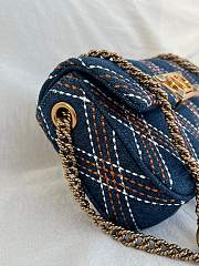 Colestore Valentino Garavani Quilted Shoulder Bag Blue 22x11x5cm - 2