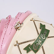 Colestore Chanel Minaudiere Ice Cream Bag   Plexiglas, Stone particles & Gold-colored metal  White, Pink, Light Green 15×12cm - 3