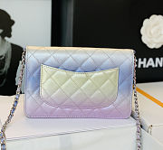 Colestore Chanel Gradient Iridescent Wallet On Chain 19cm - 6
