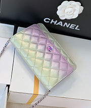 Colestore Chanel Gradient Iridescent Wallet On Chain 19cm - 3