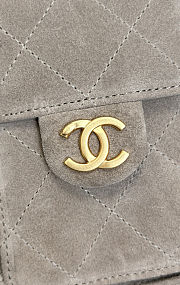 Colestore Chanel 25 Mini Handbag, Suede calfskin & Gold metal Gray 20 x 22 x 12.5cm - 2
