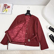 Colestore Chanel Jacket Tweed Red  - 6