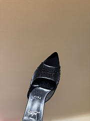 Colestore Christian Louboutin Miss Z Mule 100mm Pumps Mesh, nappa leather, strass and pearls Black - 3
